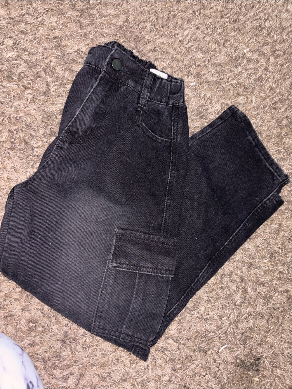 Boys size 9y black baggy jeans